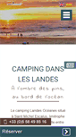 Mobile Screenshot of camping-landes-oceanes.com